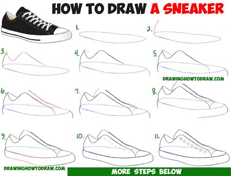 how do you draw sneakers|How to Draw Shoes .